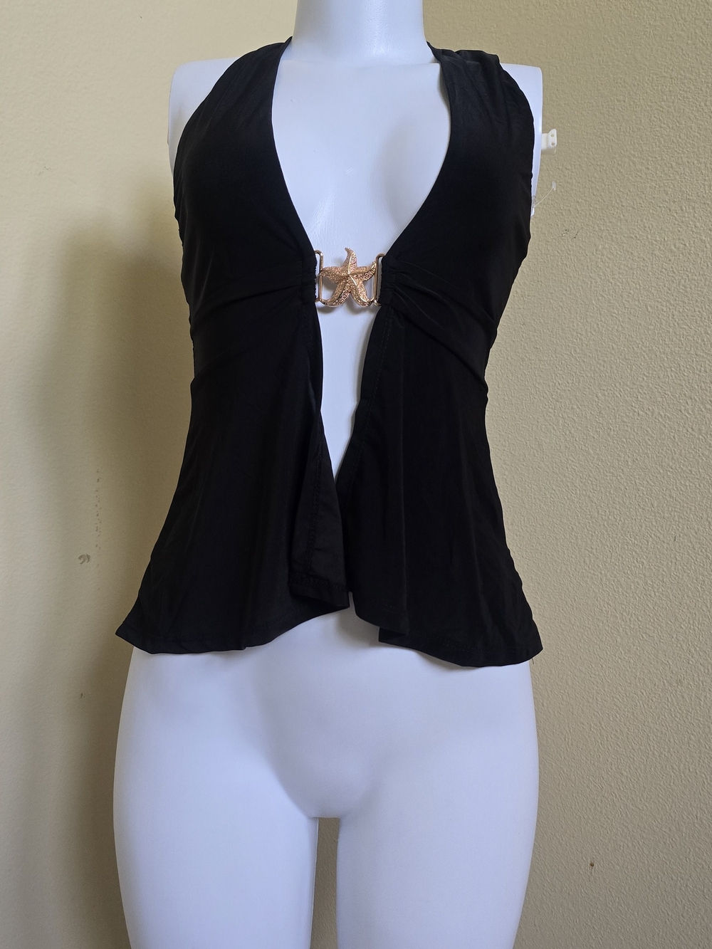 Sexy black halter top
